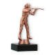 Trofeo figura de plástico fusilero bronce sobre base de mármol negro 14,4cm
