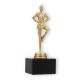 Trophy plastic figure Drill Team gold metallic on black marble base 17,8cm