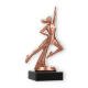 Trophy plastic figure dancing bronze on black marble base 16,9cm