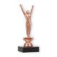 Trofeo figura de plástico Gimnasia hombres bronce sobre base de mármol negro 18,0cm
