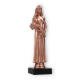 Trofeo figura de plastico reina de la belleza bronce sobre base de marmol negro 22,7cm