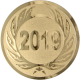 Alu emblem embossed gold 50mm - year 2019