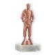 Pokal Kunststofffigur Judo Herren bronze auf weißem Marmorsockel 15,0cm