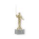 Trophy plastic figure Baitcaster gold on white marble base 27,0cm