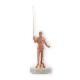 Trophy plastic figure Baitcaster bronze on white marble base 25,0cm