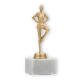 Trophy plastic figure Drill Team gold metallic on white marble base 17,8cm