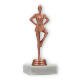 Trophy plastic figure Drill Team bronze on white marble base 15,8cm