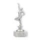 Pokal Kunststofffigur Jazz Dance silbermetallic auf weißem Marmorsockel 20,7cm