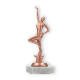 Pokal Kunststofffigur Jazz Dance bronze auf weißem Marmorsockel 19,7cm