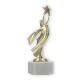 Victory Figure Victoria gold on a white marble base 22.5cm