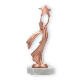 Victoria winnaar figuur brons op wit marmeren voet 20.5cm