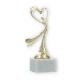 Pokal Kunststofffigur Modern Dance gold auf weißem Marmorsockel 19,5cm