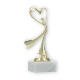 Pokal Kunststofffigur Modern Dance gold auf weißem Marmorsockel 18,5cm
