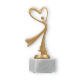 Trofeos Figura de plástico Danza Moderna dorado metálico sobre base de mármol blanco 19,5cm
