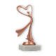 Trofeos Figura de plástico Danza Moderna bronce sobre base de mármol blanco 17,5cm