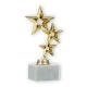 Trophy plastik figür yıldız Jüpiter beyaz mermer kaide üzerinde altın 19,2cm