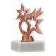 Pokal Kunststofffigur Stern Neptun bronze auf weißem Marmorsockel 11,8cm
