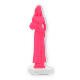 Trofeo figura de plástico reina de la belleza rosa sobre base de mármol blanco 22,7cm