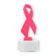 Trophy plastic figure bow pink on white marble base 18,5cm