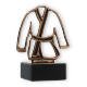 Trofeo contorno figura kimono oro viejo sobre base mármol negro 13.2cm