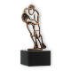 Figura de contorno de troféu Rugby ouro velho sobre base de mármore preto 16,3cm