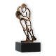 Trophy contour figure Rugby old gold on black marble base 15.3cm