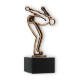 Coppa contorno figura nuotatore oro antico su base marmo nero 17,0cm