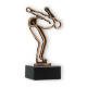 Figura de contorno do troféu ouro velho nadador sobre base de mármore preto 16,0cm