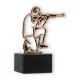 Trophy contour figure archer old gold on black marble base 13.9cm