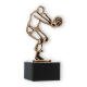 Trophy contour figure volleyball player old gold on black marble base 16.5cm