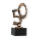Trofeo figura contorno bodas de oro oro viejo sobre base de mármol negro 17,4cm