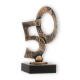 Trofeo figura contorno bodas de oro oro viejo sobre base de mármol negro 15,4cm
