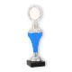 Trofeo Vince azul neón tamaño 25,5cm
