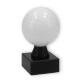 Trofeo figura de plástico pelota de golf sobre base de mármol negro 13,0cm