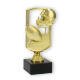 Pokal Kunststofffigur Football Feld gold auf schwarzem Marmorsockel 17,5cm