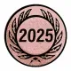 Aluemblem geprägt bronze 25mm - Jahreszahl 2025