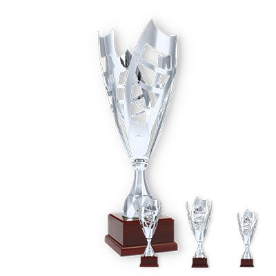 16cm hoch 2x Pokale Trophy Glasständer Gravur und Emblem GSI-2 Sport inkl 