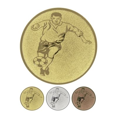 Aluinsert stamped - soccer player 