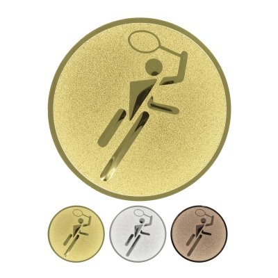 Emblème en aluminium gaufré - Pictogramme de tennis