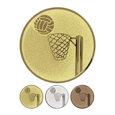Embossed aluminum emblem - Basket ball modern