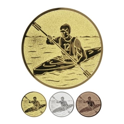 Emblème en aluminium gaufré - Kayak