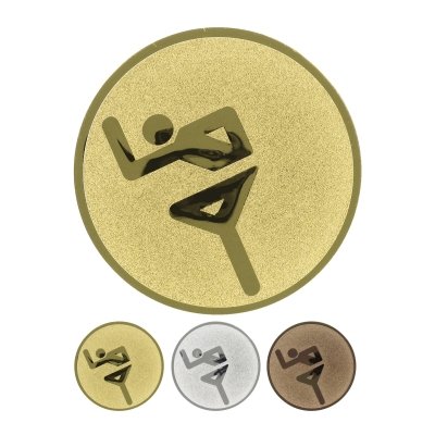 Embossed aluminum emblem - Laufen pictogram