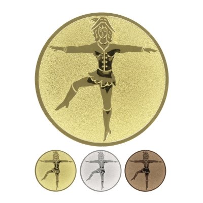 Embossed aluminum emblem - Dance mariechen