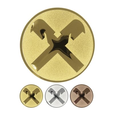 Embossed aluminum emblem - Raiffeisen