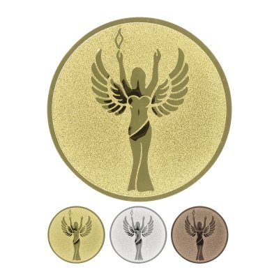 Embossed aluminum emblem - Goddess of Victory