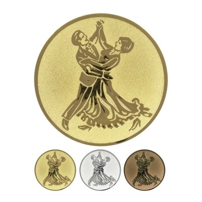 Emblema em alumínio gravado - Dança de série