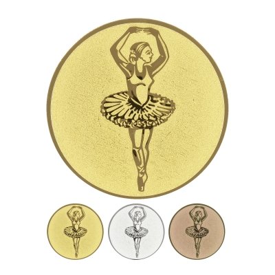 Emblema in alluminio goffrato - prima ballerina