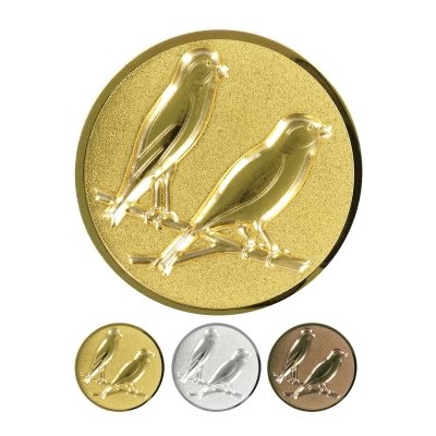 Embossed aluminum emblem - Canaries 3D
