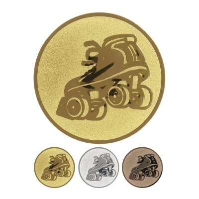 Emblema in alluminio goffrato - Pattini a rotelle