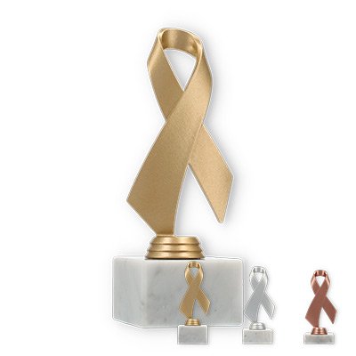Trophies Plastic figure bow on white marble base